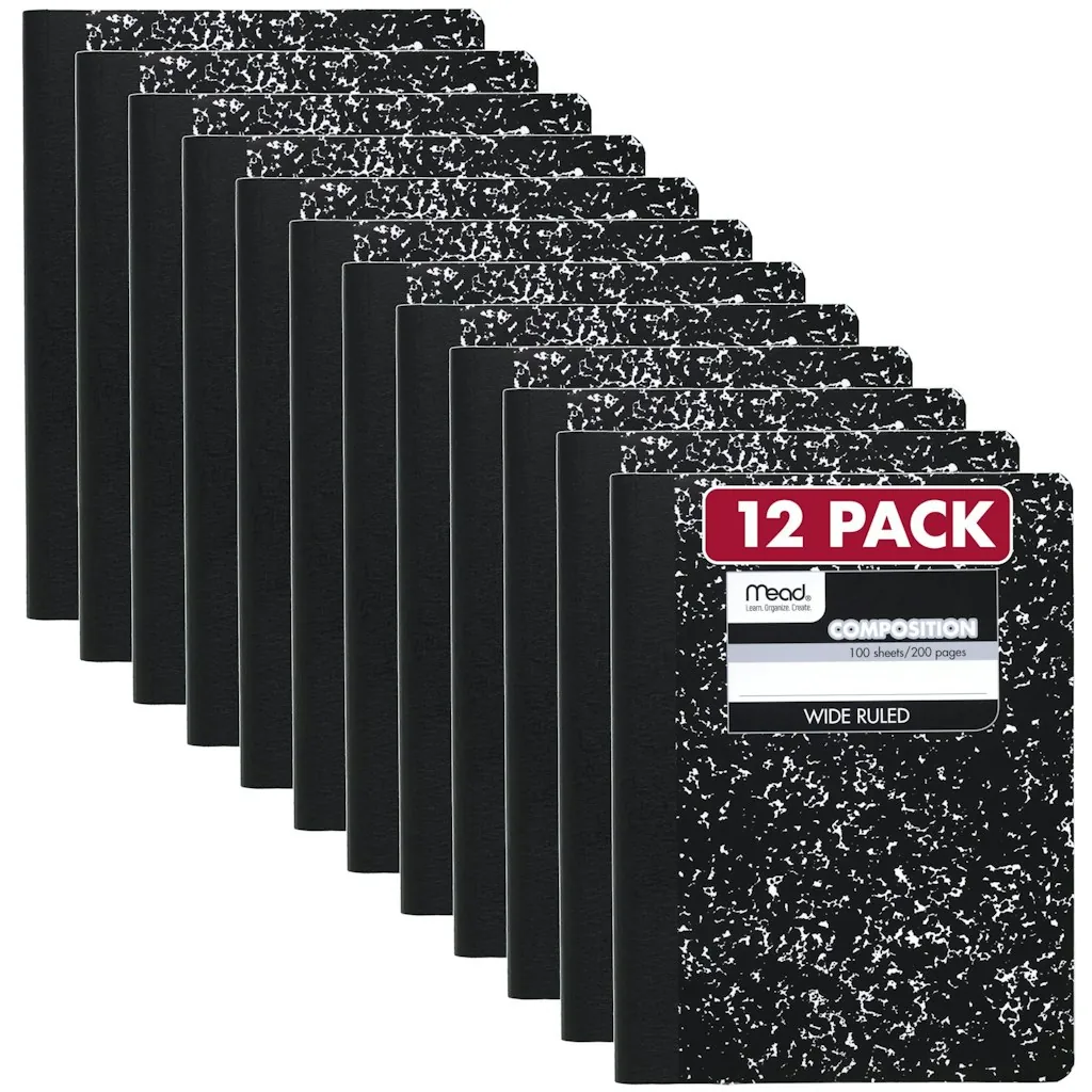 Mead Wide Ruled Composition Notebook 12-Pack