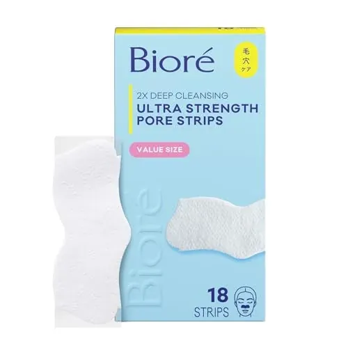 Bioré Witch Hazel Ultra Strength Blackhead Remover Pore Strips 18 Count