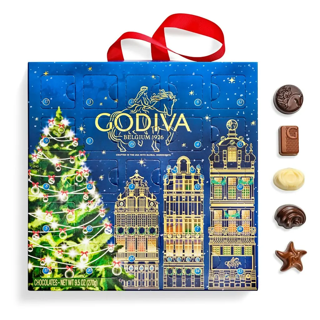 GODIVA Limited Edition Luxury Chocolate Advent Calendar, 24 pc