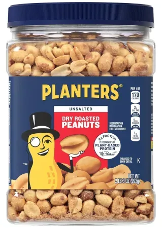 35oz PLANTERS Unsalted Dry Roasted Peanuts