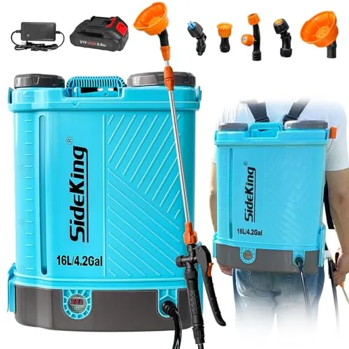 SideKing 4 Gallon 100 PSI Battery Powered Backpack Sprayer