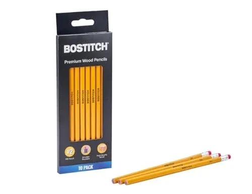 Bostitch Premium #2 HB Wood Pencils 10-Pack