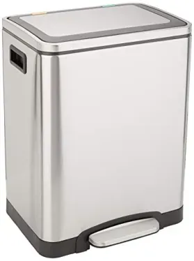 Amazon Basics 30L Dual Bin Soft-Close Trash Can