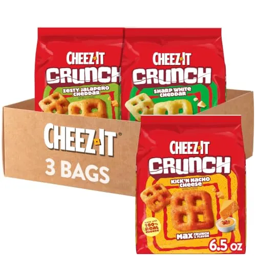 Cheez-It Crunch 6.5oz Bags Variety 3-Pack
