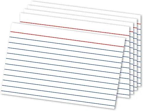 Office Depot Brand Ruled Index Cards, 4" x 6", White, 300 Count