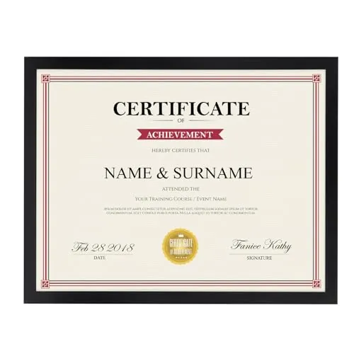 Giftgarden 8.5x11 Picture Frame Black Single
