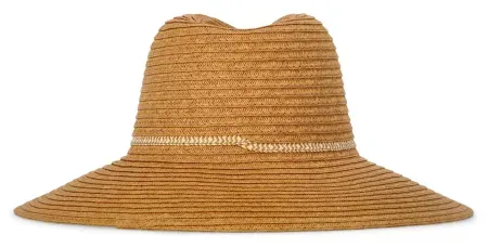 Time and Tru Women's Wide Brim Panama Straw Hat
