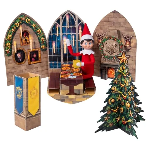 The Elf on the Shelf Harry Potter Hogwarts Great Hall Pop-Up Prop Set