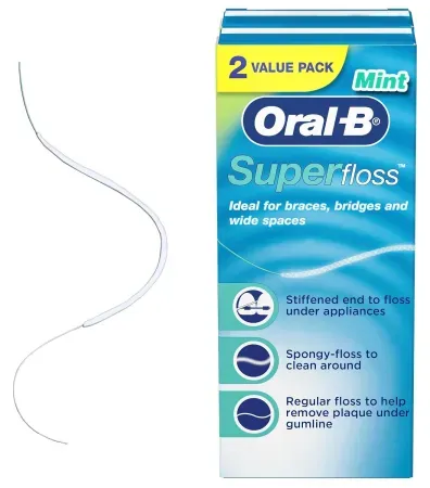 100-Count Oral-B Super Floss Pre-Cut Strands Dental Floss