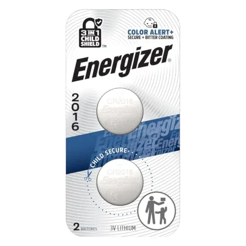 Energizer 2016 3V Lithium Coin Batteries 2-Count