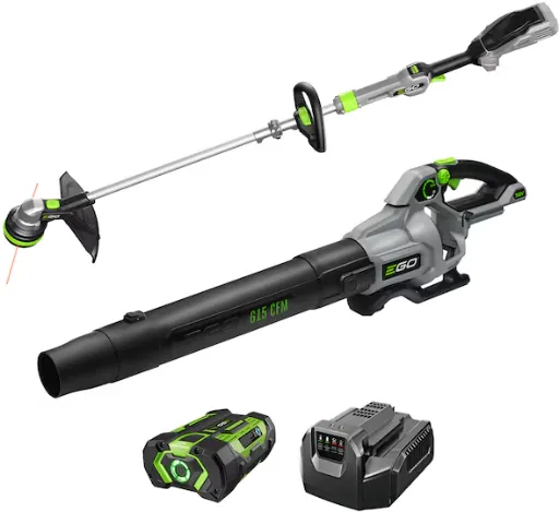 EGO 56V 615CFM Blower and Trimmer Kit with TWO 2.5Ah Batteries