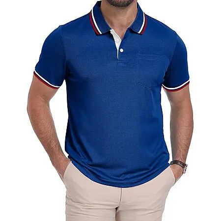 ZITY Men’s Moisture-Wicking Polo Shirt w/ Pocket (various)