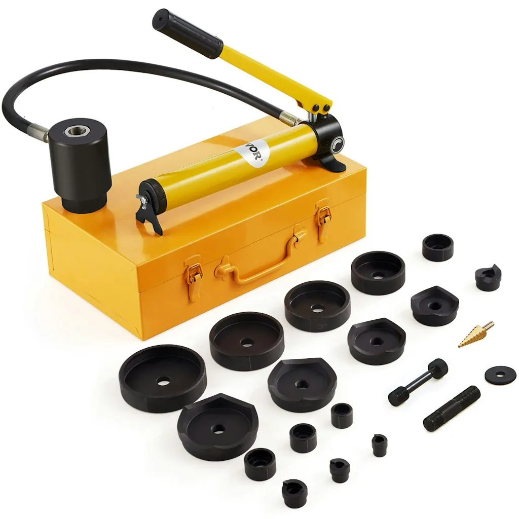 Vevor Hydraulic Knockout Punch Kit 1/2" to 4" Conduit Hole Cutter Set