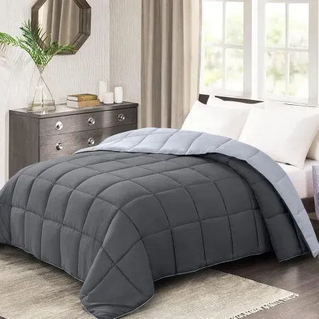 Homelike Moment Down Alternative Reversible Comforter (King)