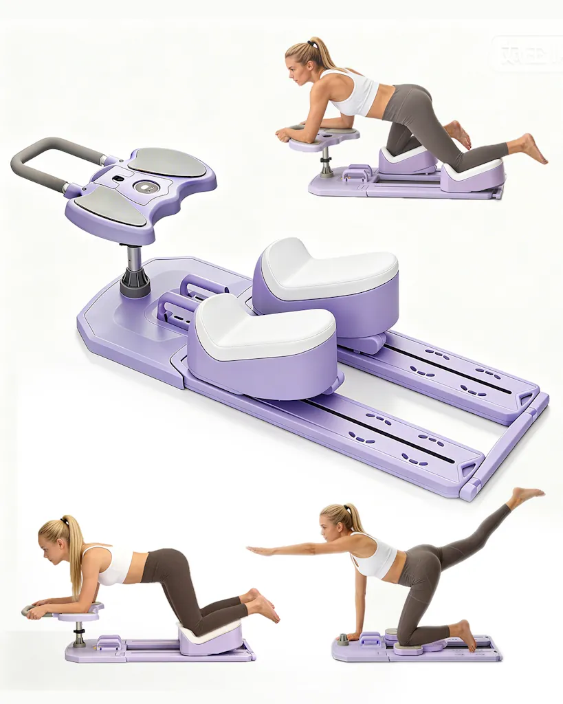 Pilates Reformer Board with Resistance Bands