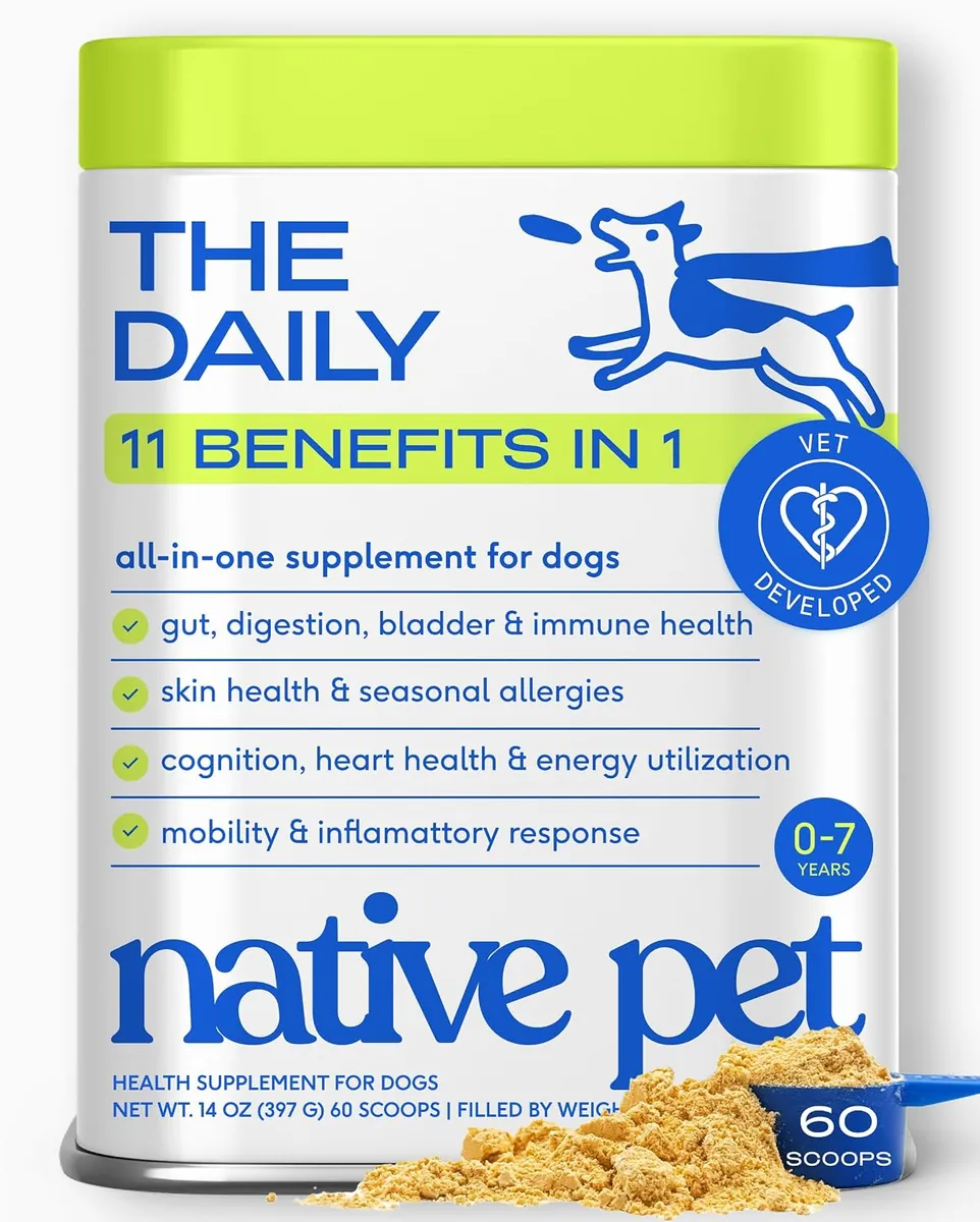 Native Pet The Daily Dog Vitamins & Supplements 60 Scoops