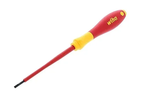 Wiha Insulated SoftFinish Slotted Screwdriver 1/8" x 4"