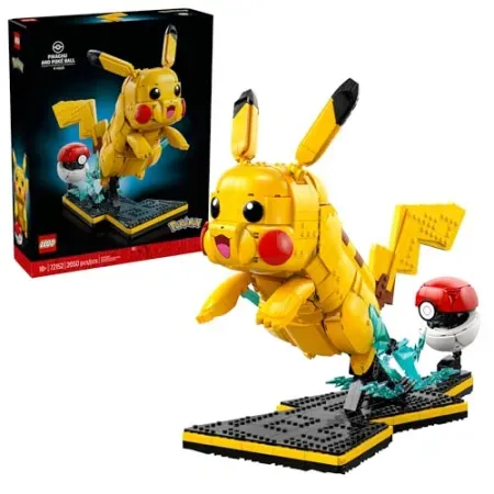2050-Piece LEGO Pokémon Pikachu & Poké Ball Building Set