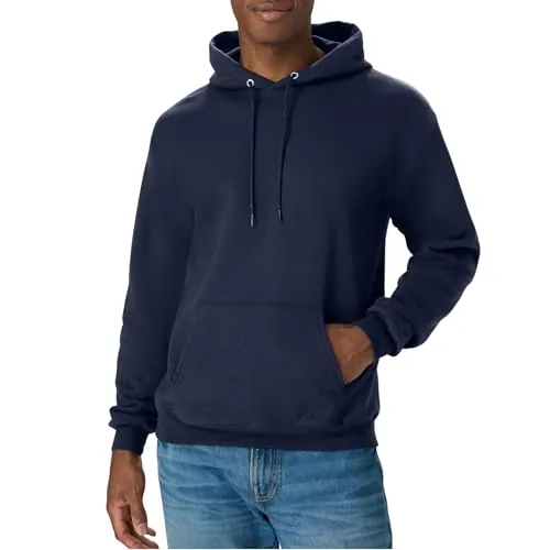 Hanes EcoSmart Fleece Hoodie Navy