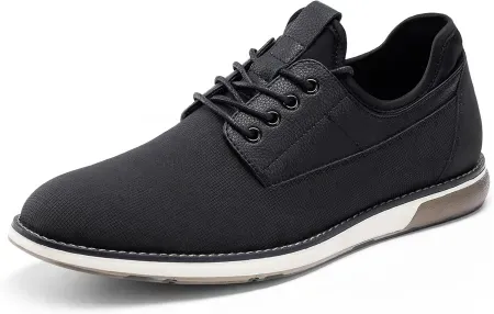 Bruno Marc Men's Faux Leather Lace-Up Oxford Dress Shoes
