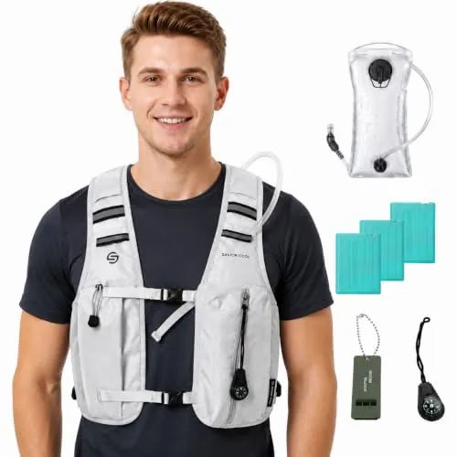 SAVIOR COOL 22L Cooling & Hydration Running Vest w/ 2L Bladder