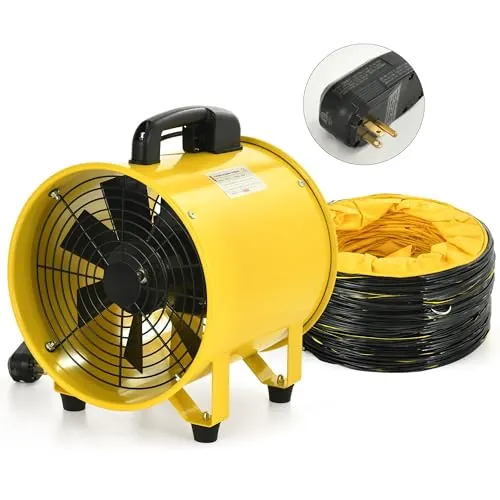 YITAHOME Two-Speed 12-Inch Exhaust Fan with 16FT Duct Hose