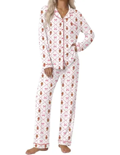 Ekouaer Long Sleeve Lounge Set