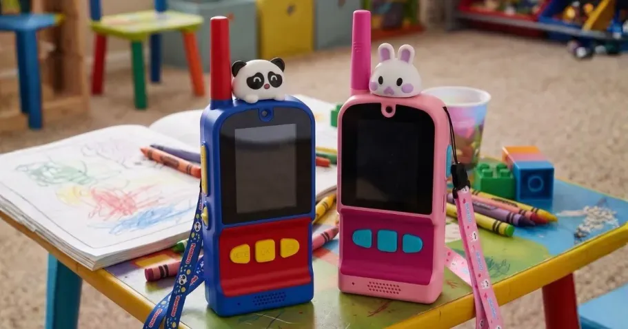 Kids Video Walkie Talkies in Pink+Blue