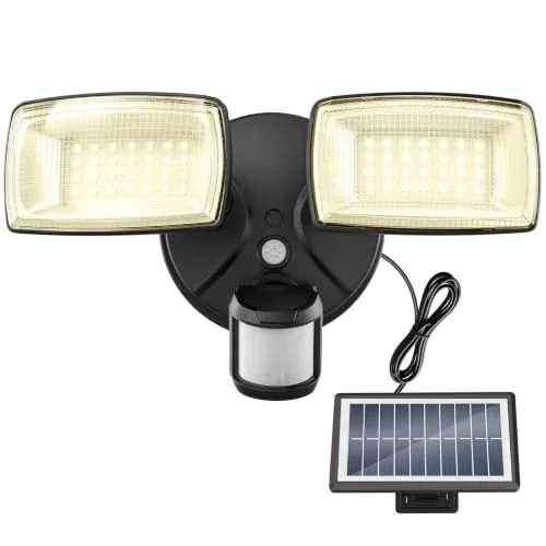 Onforu 36W Solar LED Security Light with PIR Motion Sensor for Outdoor Yard