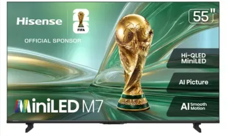 Hisense 55" M7 Series Mini-LED QLED 4K UHD Google Smart TV (2026)