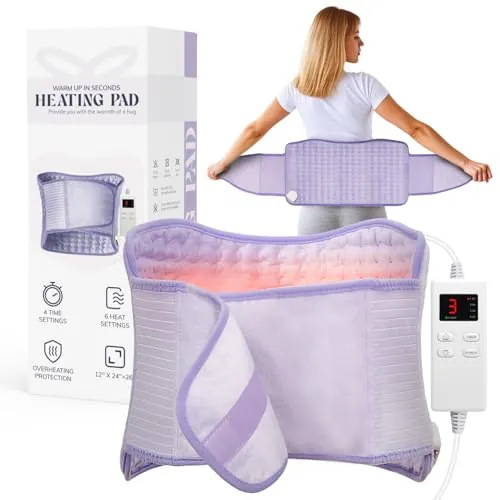 Upgraded Wrap Heating Pad for Back Pain Relief