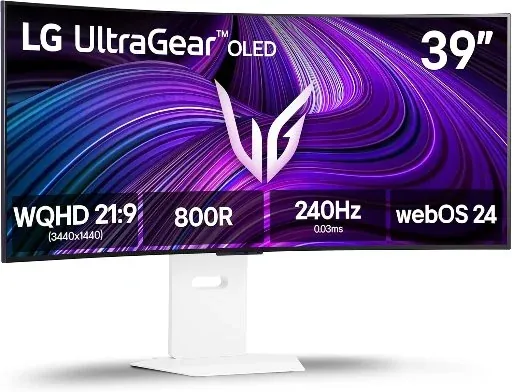 39" UltraGear 3440x1440 WQHD 240Hz OLED 0.03ms 800R Curved Monitor