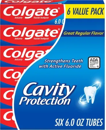 18-Pack 6oz Colgate Cavity Protection Fluoride Toothpaste