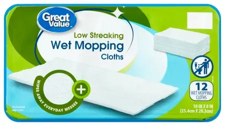 12-Count Great Value Low Streaking Wet Mopping Cloths