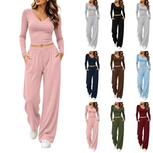 Two Piece Lightweight Soft Lounge Sweatsuit