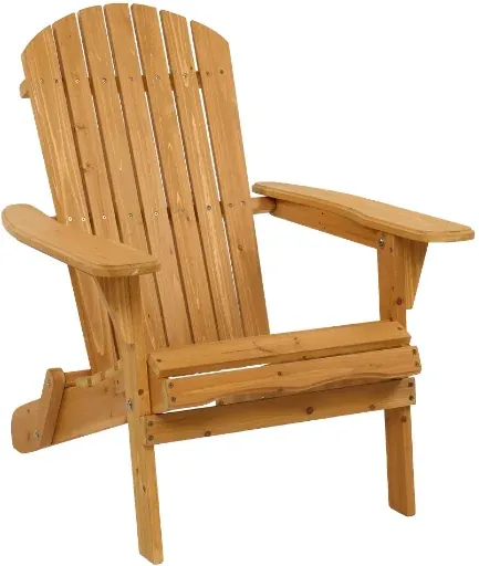 Highland Dunes Solid Wood Folding Adirondack Chair (Set of 2)