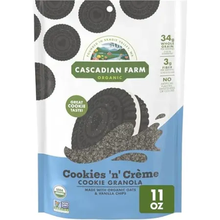 11oz Cascadian Farm Organic Cookies 'n' Creme Granola