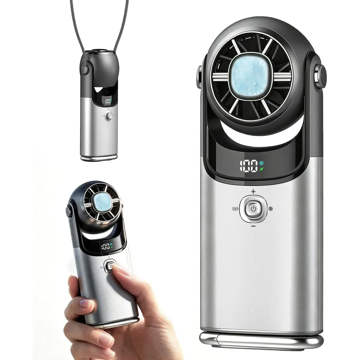 Mialexo Mini Handheld Fan with Cooling Plate