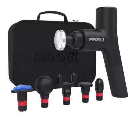 Tzumi PROfit Percussion Muscle Massage Gun w/ Hot & Cold Therapy Attachments
