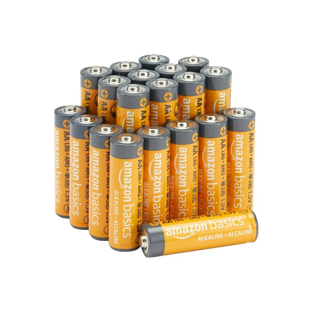 Amazon Basics 20-Pack AA Alkaline Batteries