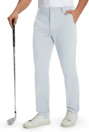 M MAELREG Men's Lightweight Stretch Golf Pants w/ Pockets