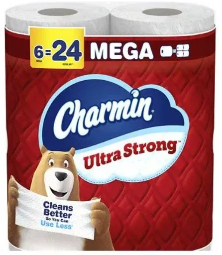 Charmin Ultra Strong Toilet Paper Mega Rolls 220 Sheets (2-Pack)