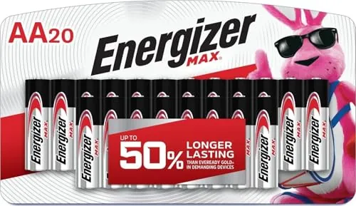 Energizer Max AA Alkaline Batteries 20-Count