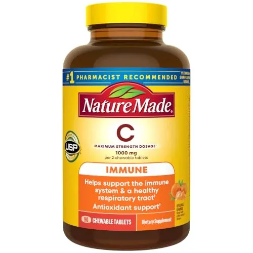 Nature Made Chewable Vitamin C 1000 mg 90 Tablets