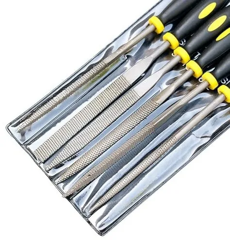 6-Piece 140mm Mini Metal Rasp Needle File Set
