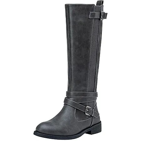 Vepose Women's Knee-High Block Heel Riding Boots w/ Side Zipper (various)