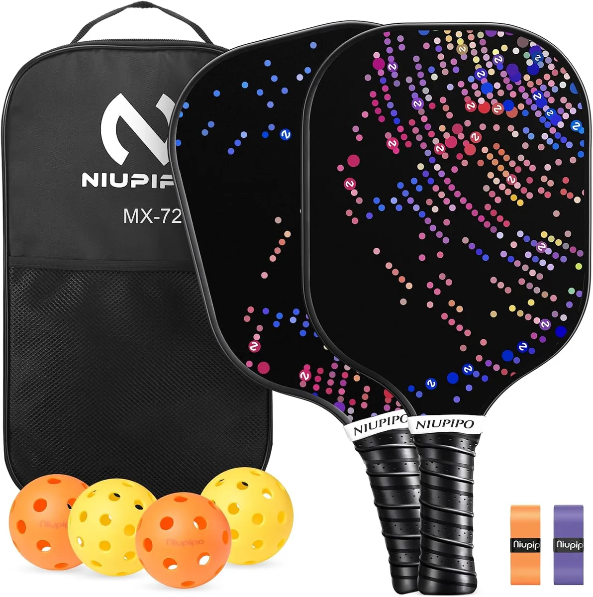 Niupipo Pickleball Set in Black