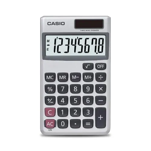Casio SL-300SV Standard Function Desktop Calculator (8-Digit Display)