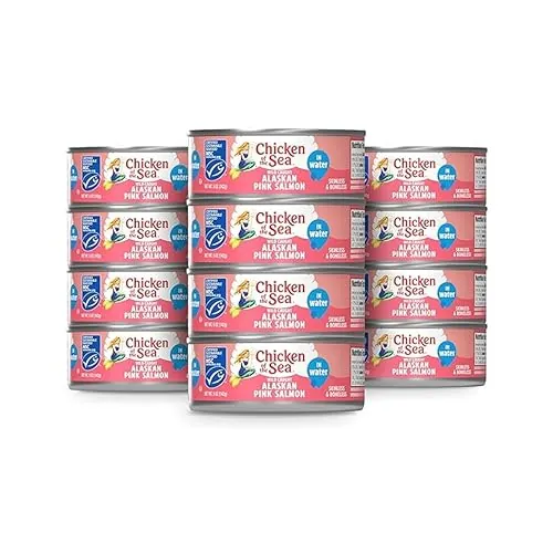 Chicken of the Sea Alaskan Pink Canned Salmon in Water 12-Count