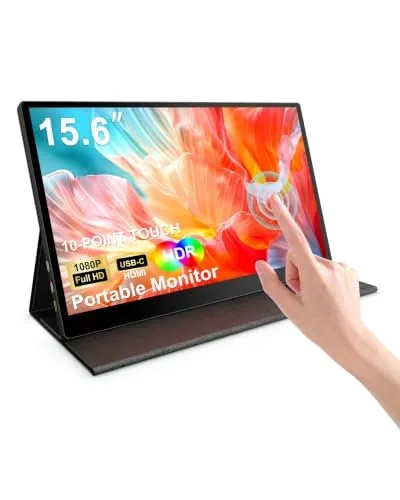 Kooforway 15.6" 1080p Portable Touchscreen Monitor
